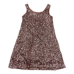 Janice Abito Tinta Unita con Paillettes per Bambina JN750R ROSA JANICE 