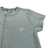 Petit Bateau Pagiaccetto Mezza Manica tinta unita Verde per Neonato A0A8X01070 VERDE PETIT BATEAU 