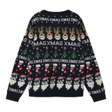 NAME IT maglia girocollo tinta unita con fantasia natalizia Blu per Bambino 13222181 BLU NAME IT 