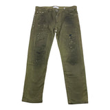 YES LONDON jeans tinta unita con strappi Verde per Bambino JEA0653 VERDE YES LONDON 