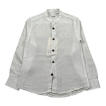 Siviglia Camicia Manica Lunga Tinta Unita con Collo Coreano per Bambino SVJSH17196 BIANCO SIVIGLIA 