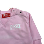 Diesel Felpa Chiusa Girocollo tinta unita Rosa per Neonata K00416 ROSA DIESEL 