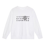 MAISON MARGIELA felpa girocollo tinta unita con stampa Bianco per Bambino M60681X BIANCO MAISON MARGIELA 