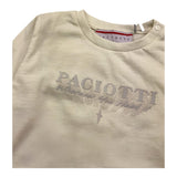 CESARE PACIOTTI shirt girocollo tinta unita con stampa Panna per Bambino TSP5373BJ PANNA CESARE PACIOTTI 
