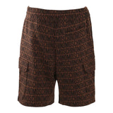 Moschino Bermuda Tinta Unita Logato per Bambino HUQ029 MARRONE MOSCHINO 