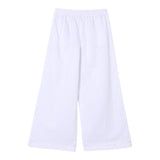 Twinset Pantalone Tinta Unita Modello A Palazzo per Bambina 251GJ2400 BIANCO TWINSET 