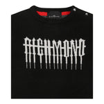 JOHN RICHMOND maglia tinta unita girocollo con stampa Nero per Neonato RIA24071MAXXX NERO JOHN RICHMOND 