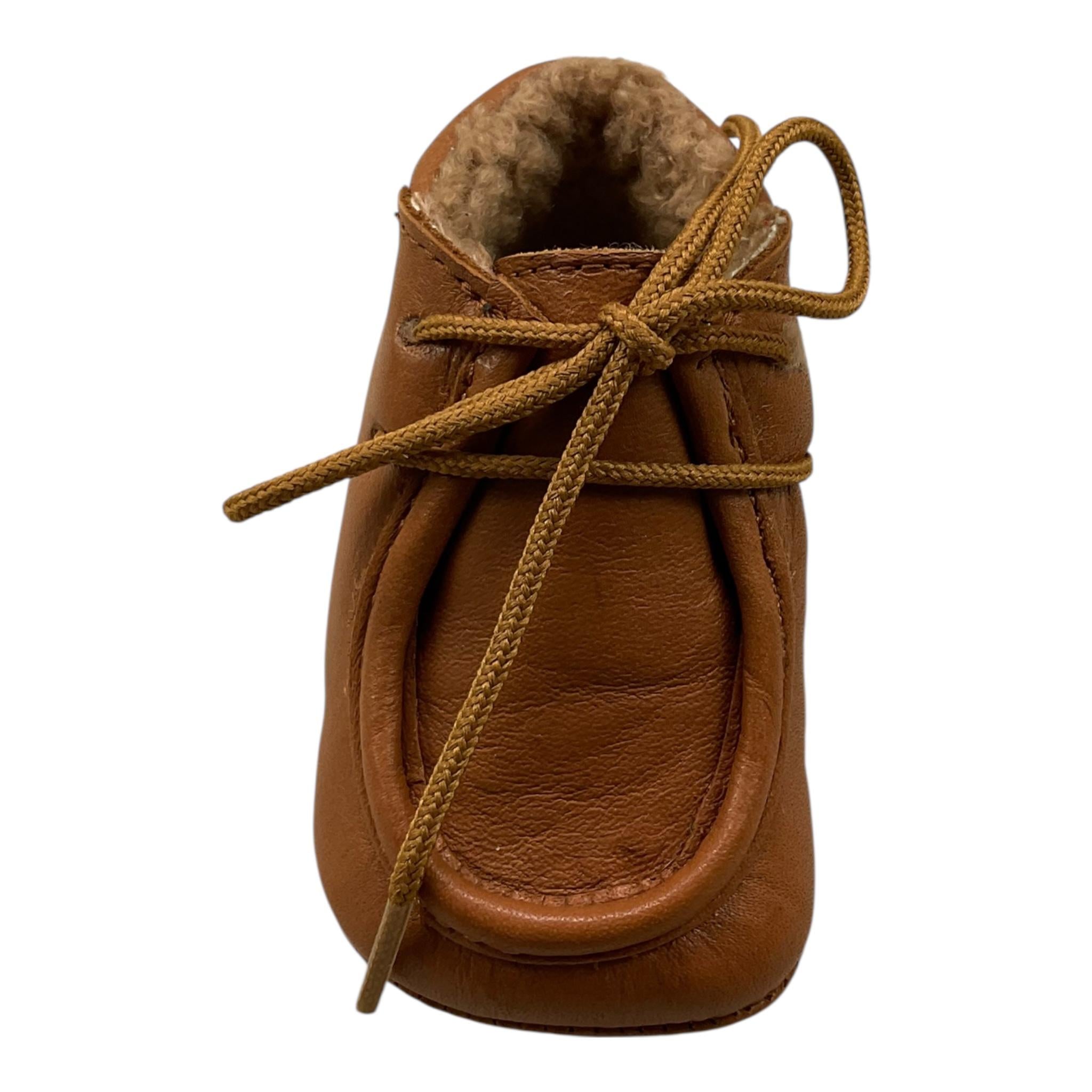 CUCADA scarpina tinta unita cn lacci Cammello per Neonato 11011AD CAMMELLO CUCADA 