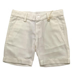 Little Bear Bermuda Tinta Unita con Girovita Regolabile per Neonato 8213 BIANCO LITTLE BEAR 