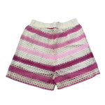 Please Short Fantasia A Righe per Bambina REA2231G72 BEIGE/FUXIA PLEASE 