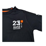 Suns T-Shirt Girocollo tinta unita con Logo Nero per Bambino TSS5108U NERO SUNS 