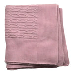 Juliana Coperta Tinta Unita con Ricami per Neonata J6028 ROSA JULIANA 