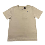 K-Way T-Shirt Girocollo Tinta Unita con Logo per Bambino K4114WW BEIGE K-WAY 