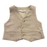 Mayoral Gilet Tinta Unita per Neonato 1394X BEIGE MAYORAL 