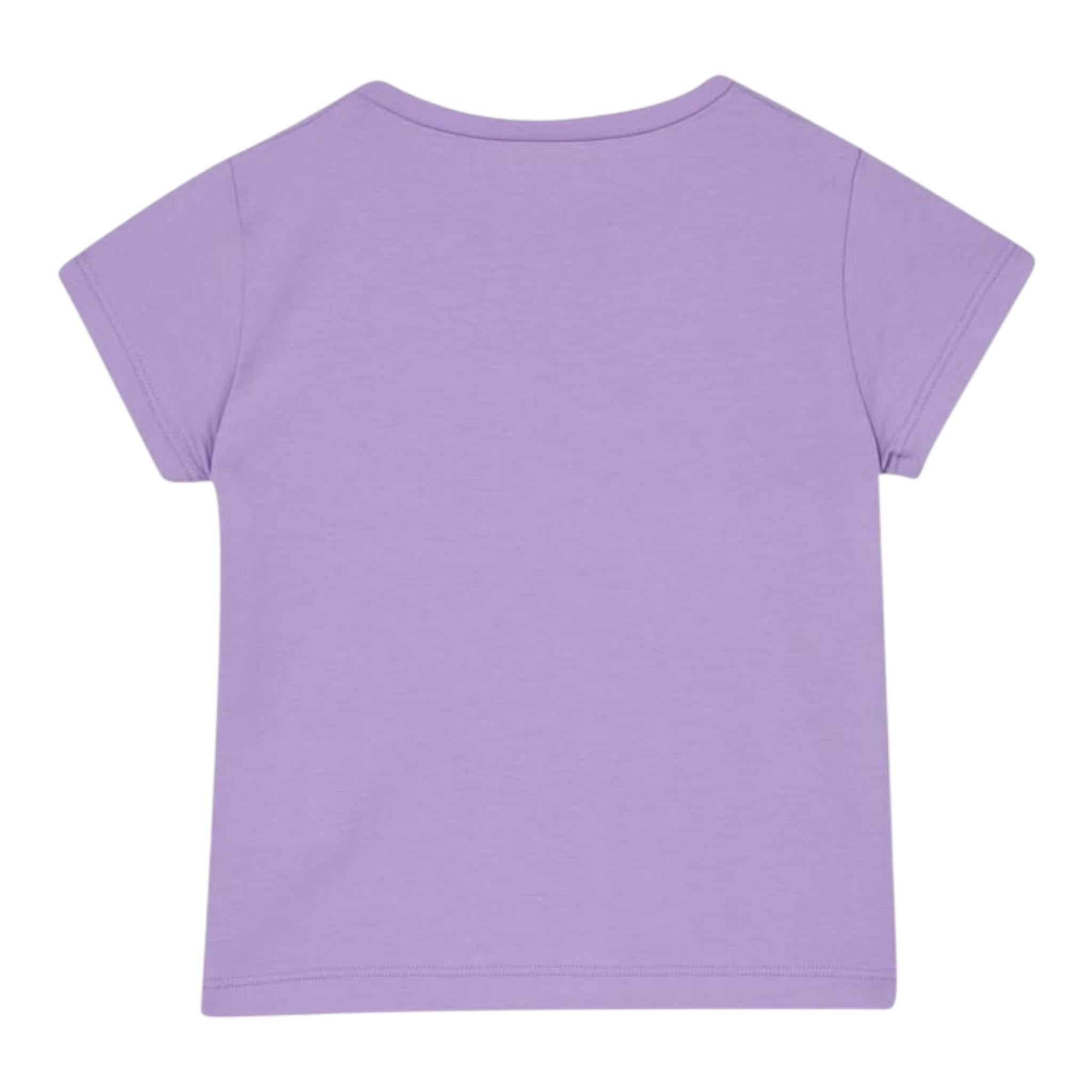 Liu Jo T-Shirt Tinta Unita con Brillantini per Bambina KA5095X LILLA LIU JO 