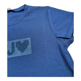 Liu Jo T-Shirt Tinta Unita con Brillantini per Bambina KA5095JXXXX BLU LIU JO 