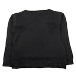 PLEASE maglia gircollo tinta unita asimmetrica Nero per Bambina NBI7230G66 NERO PLEASE 