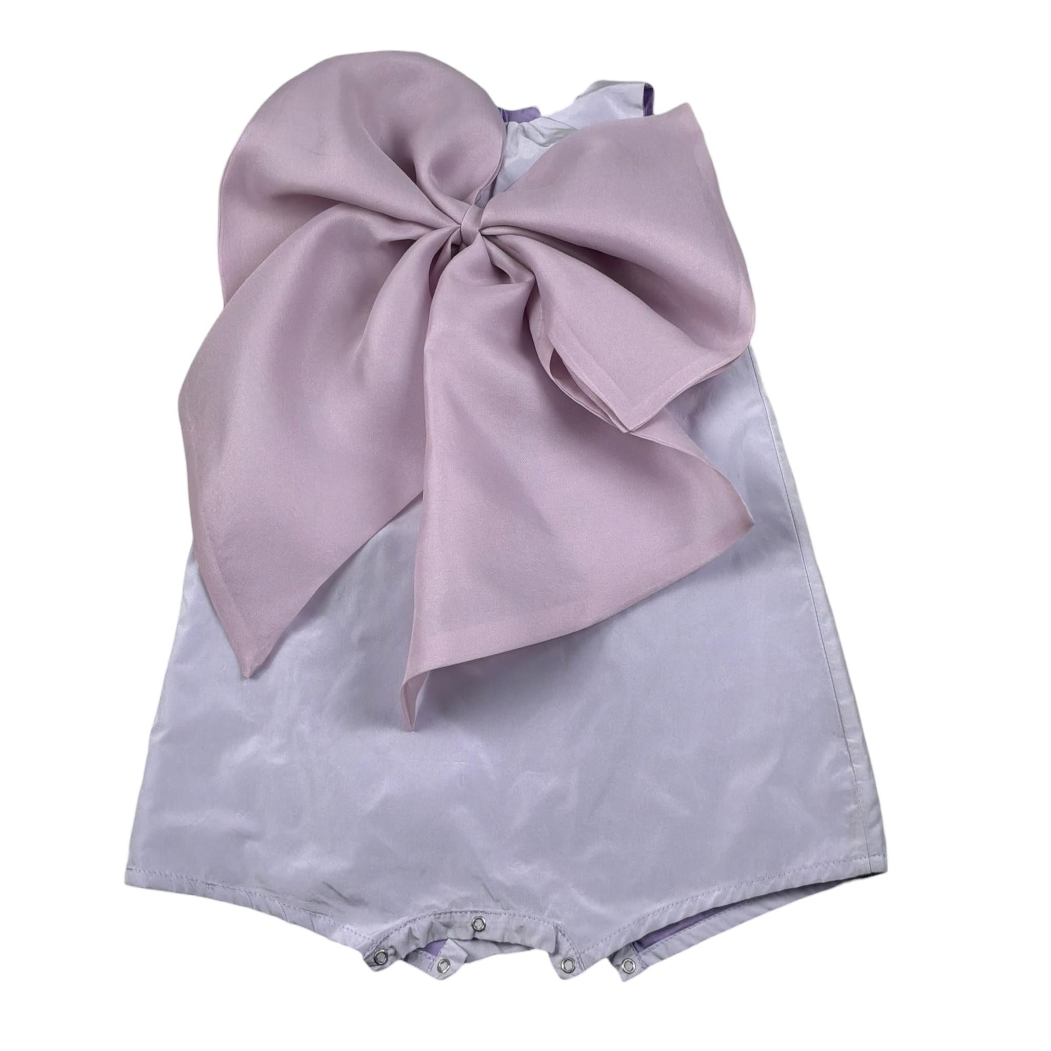 A' La Page Pagliaccetto Tinta Unita con Fiocco per Bambina AL21J LILLA A' LA PAGE 