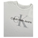 Calvin Klein T-Shirt Girocollo tinta unita con Logo Bianco per Bambina IG0IG02801XX BIANCO CALVIN KLEIN 