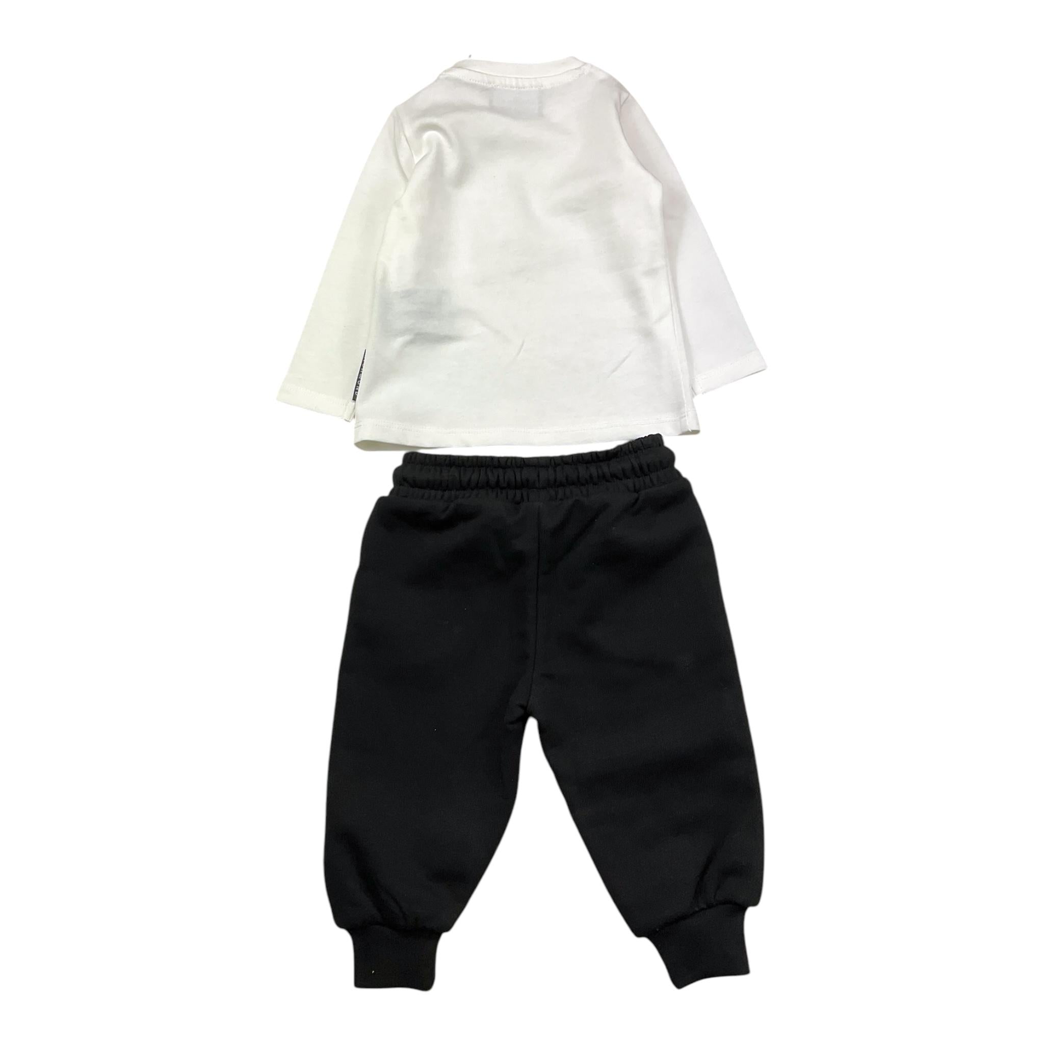 JOHN RICHMOND completo 2pz bicolore shirt-pantalone Bianco/nero per Neonato RIA25020CJ BIANCO/NERO JOHN RICHMOND 