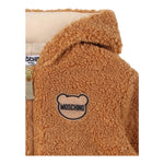 MOSCHINO giubbino modello teddy tinta unita con zip e cappuccio Biscotto per Neonato MUS02SN BISCOTTO MOSCHINO 