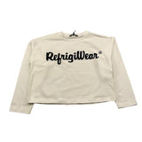 REFRIGIWEAR shirt girocollo tinta unita modello crop Panna per Bambina RWG150 PANNA REFRIGIWEAR 