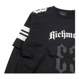 JOHN RICHMOND shirt girocollo maniche in contrasto effetto t-shirt Nero per Bambino RBA25072TS NERO JOHN RICHMOND 