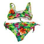 Banana Moon Costume 2 Pezzi Fascia-Slip Tinta Unita con Fantasia per Bambina JZO07 VERDE BANANA MOON 