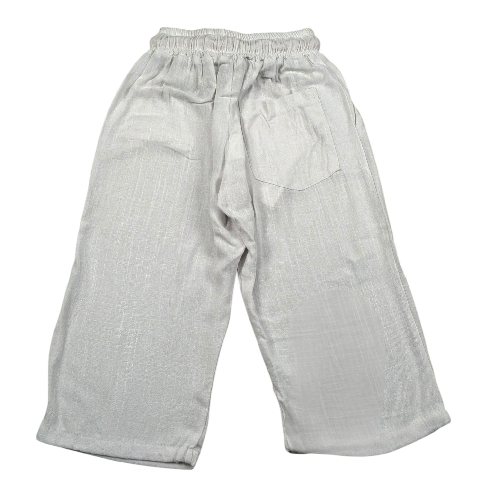 Louis Dieudonne' Pantalone Tinta Unita con Elastico In Vita per Bambino LDPA01 PANNA LOUIS DIEUDONNE' 