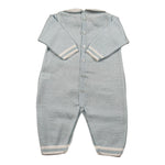 Marlu' Tutina Manica Lunga Tinta Unita con Ricami per Neonato EB6710 AZZURRO MARLU' 