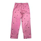 Twinset Pantalone Tinta Unita Con Fantasia A Pois Rosa Per Bambina