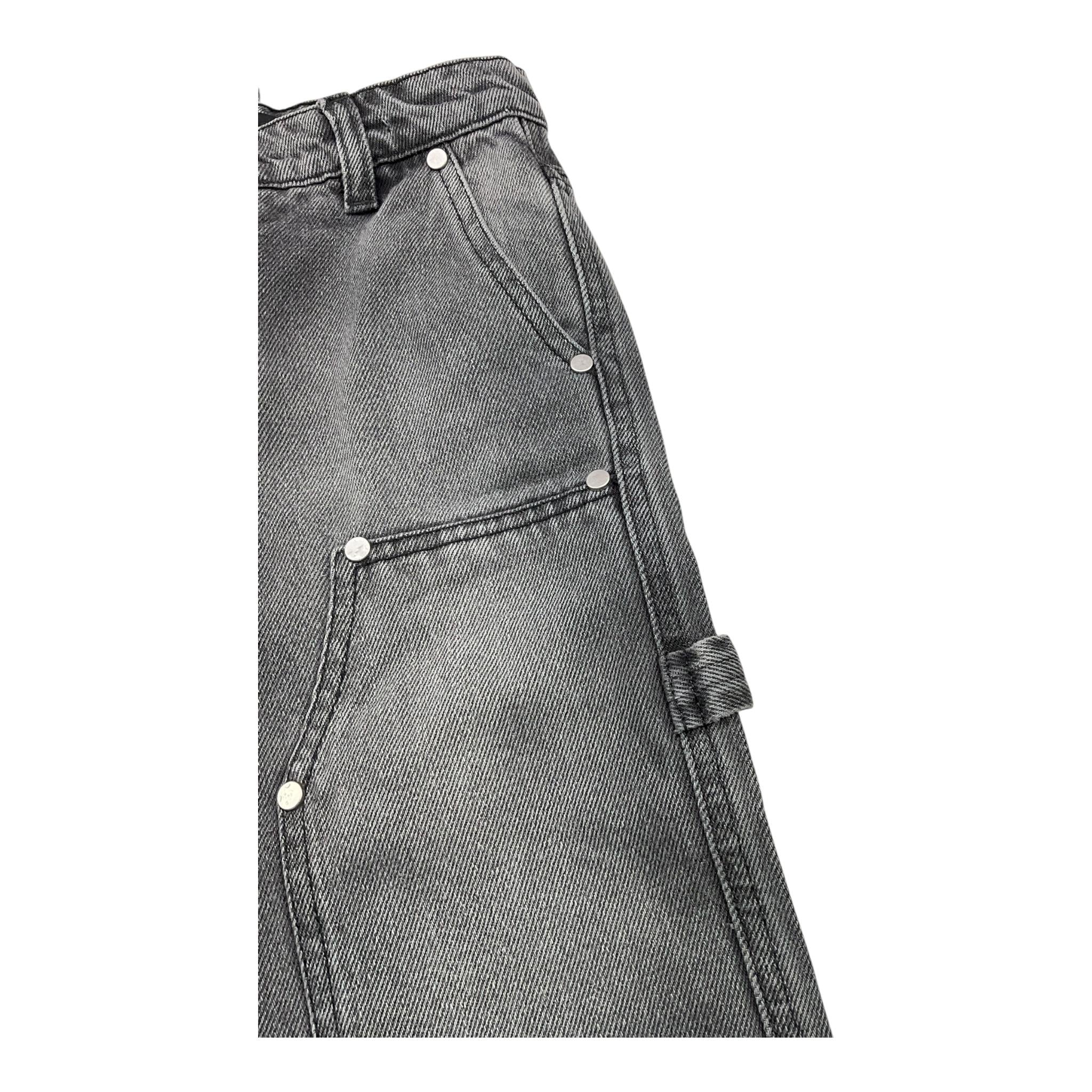 I'M BRIAN jeans tinta unita con girovita regolabile Nero per Bambino CARPJL2324 NERO I'M BRIAN 