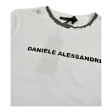 Dsquared2 Shirt Girocollo Tinta Unita con Stampa per Bambino 1231M1362 BIANCO DSQUARED2 