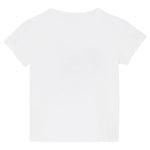Liu Jo T-Shirt Girocollo Tinta Unita con Stampa E Brillantini per Neonata KA5093NX BIANCO LIU JO 