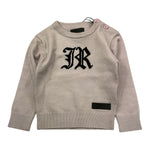 JOHN RICHMOND maglia girocollo tinta unita con stampa Beige per Neonata RIA25022MA BEIGE JOHN RICHMOND 