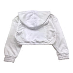 Iceberg Felpa Tinta Unita con Cappuccio E Brillantini per Bambina MFICE4150J BIANCO ICEBERG 