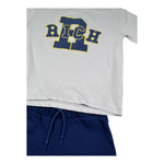John Richmond Completo 2 Pezzi T-Shirt-Bermuda Bicolore per Bambino RBP26019CJ GRIGIO/BLU JOHN RICHMOND 