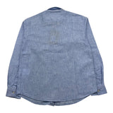 camicia manica lunga tinta unita PP4042 AZZURRO PAOLO PECORA 