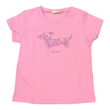 Liu Jo T-Shirt Girocollo Tinta Unita con Brillantini per Neonata KA5021X ROSA LIU JO 