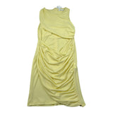 Lu Lu By Miss Grant Abito Giromanica Tinta Unita per Bambina LL3506 GIALLO LU LU BY MISS GRANT 