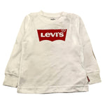 LEVI'S shirt girocollo tinta unita con logo Bianco per Bambino 6E8646XX BIANCO LEVI'S 