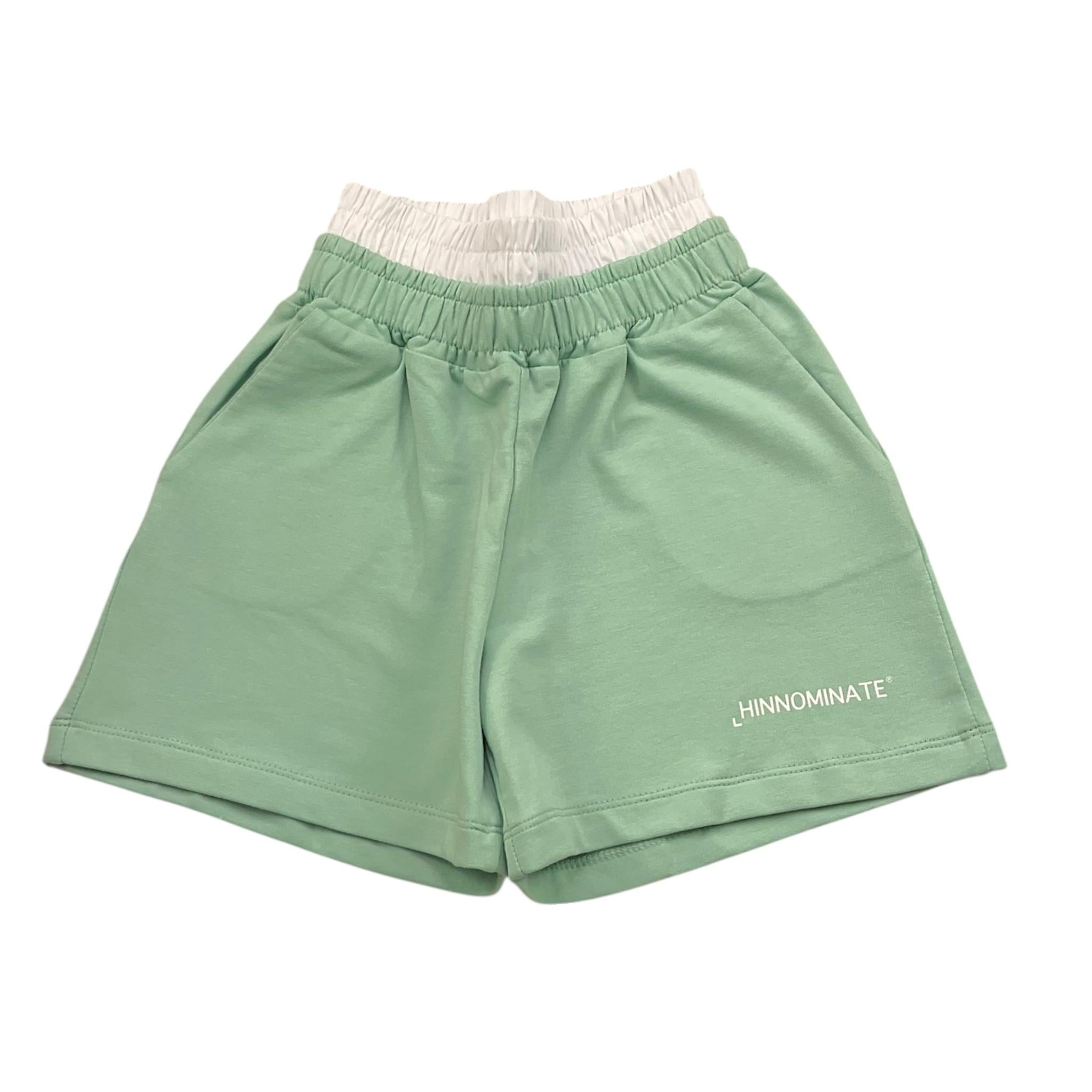Hinnominate Short Tinta Unita con Elastico In Vita per Bambina 3646SF00190 VERDE HINNOMINATE 