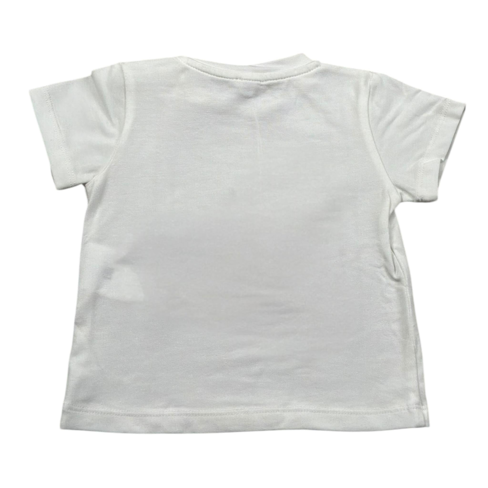 Le Bebe T-Shirt Girocollo Tinta Unita con Stampa per Neonato LBB5012 PANNA LE BEBE 