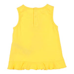 Guess Canotta Girocollo Tinta Unita con Paillettes per Neonata K1GI24K6YW1 GIALLO GUESS 