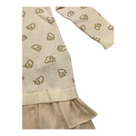 LIU JO abit manica lunga tinta unita con stampe in contrasto Panna per Neonata GF4041 PANNA LIU JO 