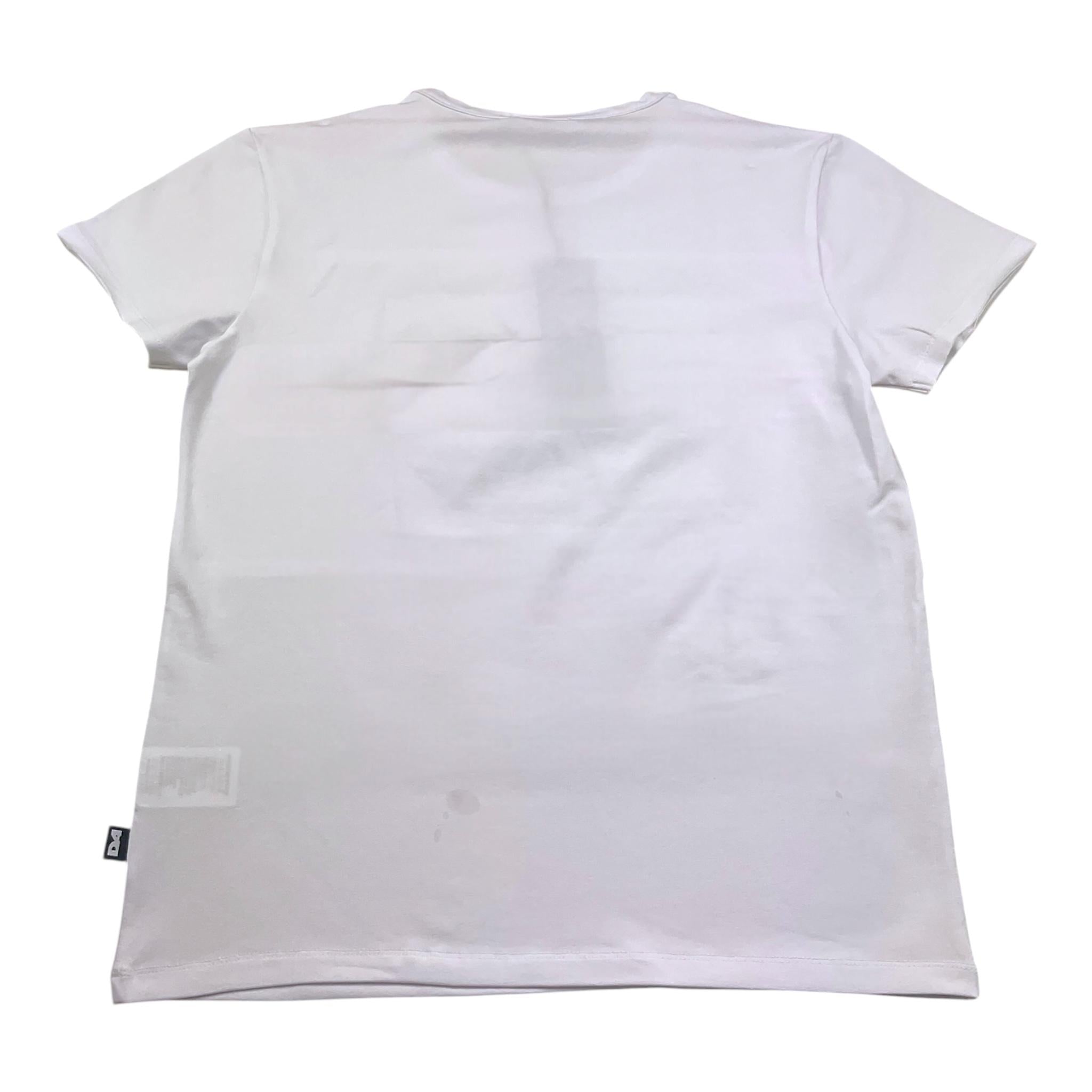 Daniele Alessandrini T-Shirt Tinta Unita Girocollo per Bambino 1236M00125 BIANCO DANIELE ALESSANDRINI 