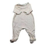 Petit Bateau Tutina Manica Lunga Tinta Uita Stampa Fantasia Panna per Neonata A09G701420 PANNA PETIT BATEAU 