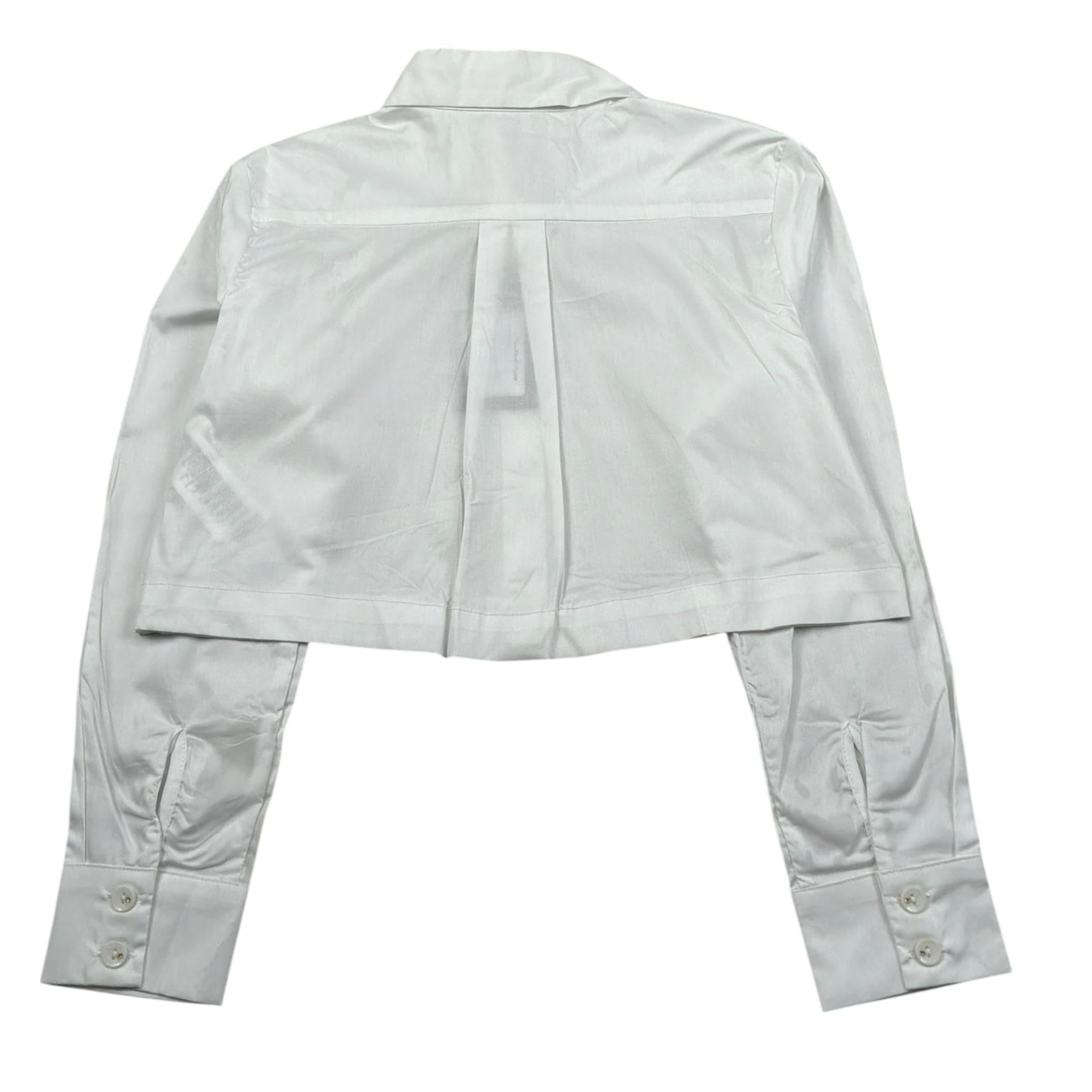 Manila Grace Camicia Manica Lunga Tinta Unita per Bambina MG2636 BIANCO MANILA GRACE 