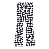 Maison Margiela Leggins Stampa Fantasia Rombi Modello Zampa Bianco/Nero Per Bambina