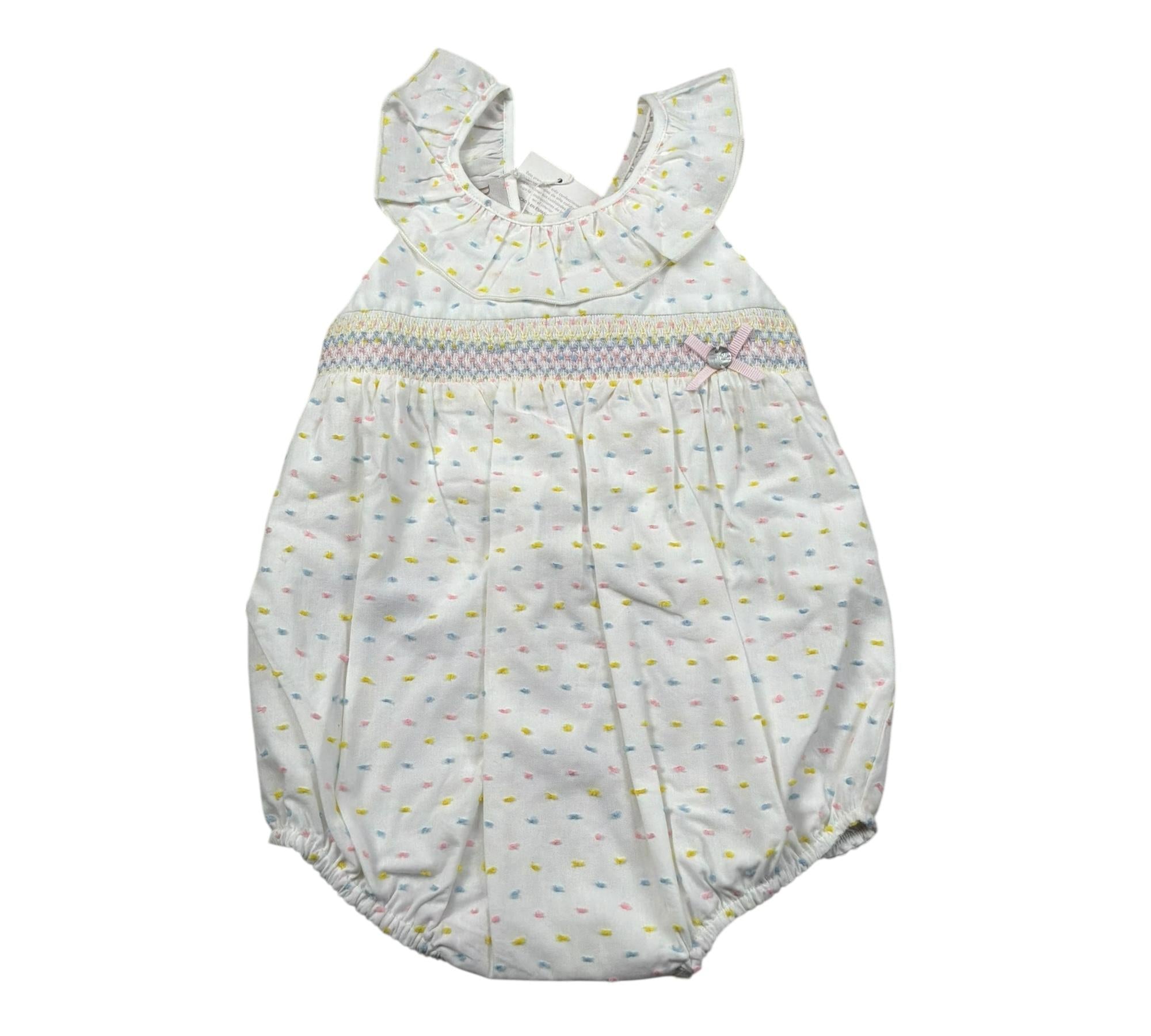 Wedoble Pagliaccetto Giromanica Tinta Unita per Neonata 005152293 BIANCO WEDOBLE 